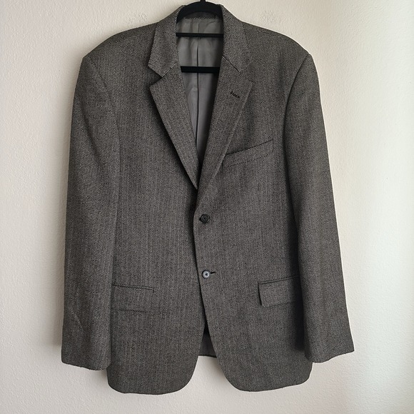 TALLIA‎ UOMO Ing Loro Piana Wool Two Button Blazer Sport Coat Size 42R Flaw